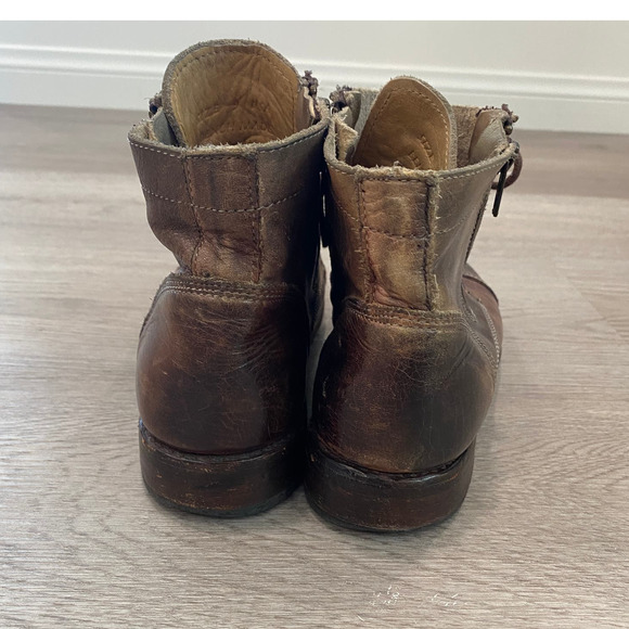 Bed Stu Bonnie Leather Cobbler Combat Boots Women's 9 - Picture 4 of 10